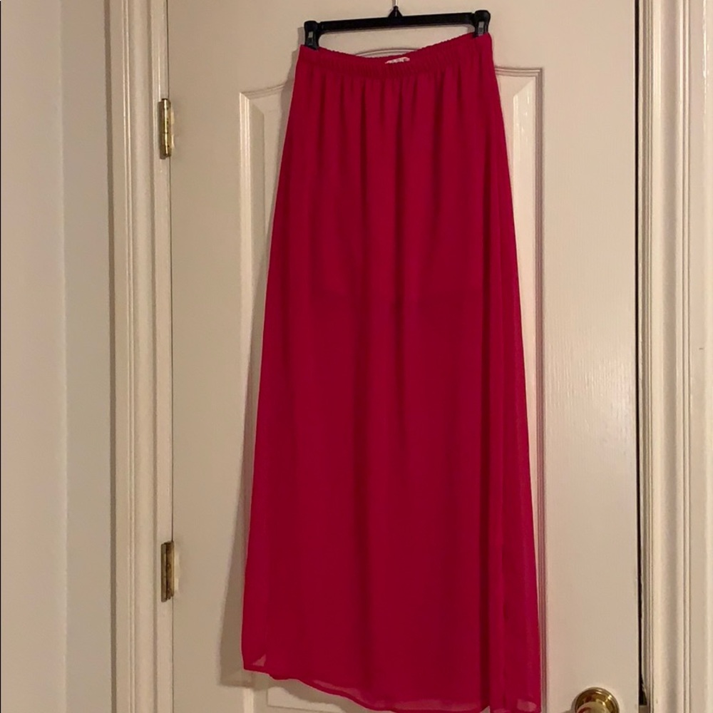 Pink Maxi Skirt